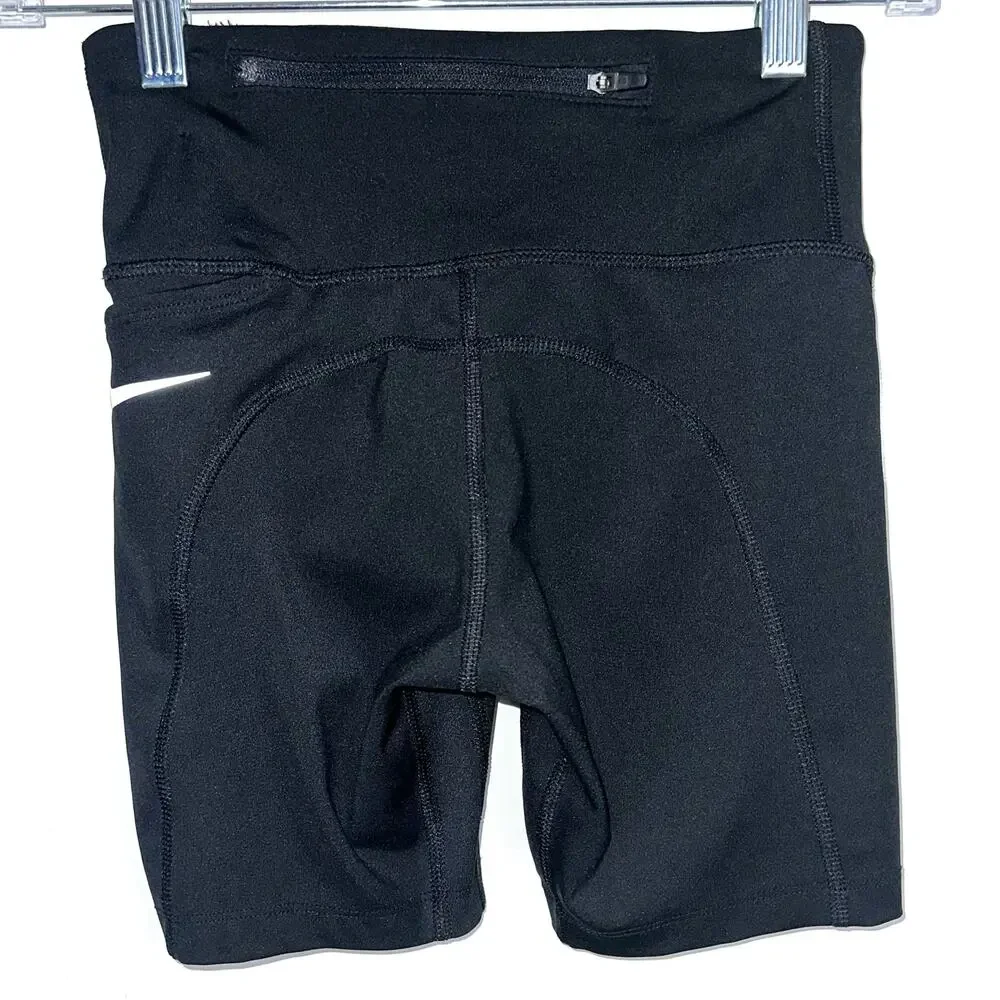 Nike Womens Fast Black Running Biker Short Size XS
